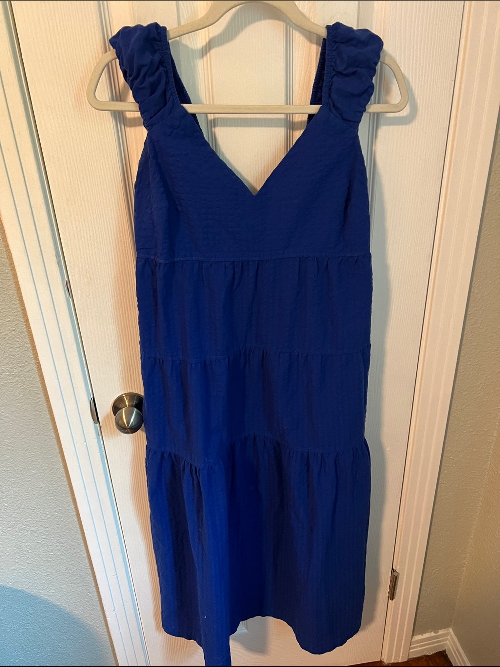 Old Navy Royal Blue Tiered Maxi Dress